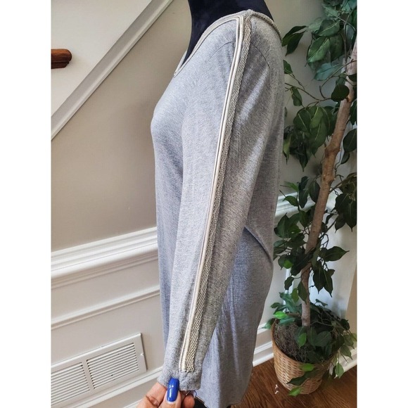 All Saints Women's Gray Viscose Round Neck Sleeveless Knee Length Dress Size 10 - Picture 11 of 12